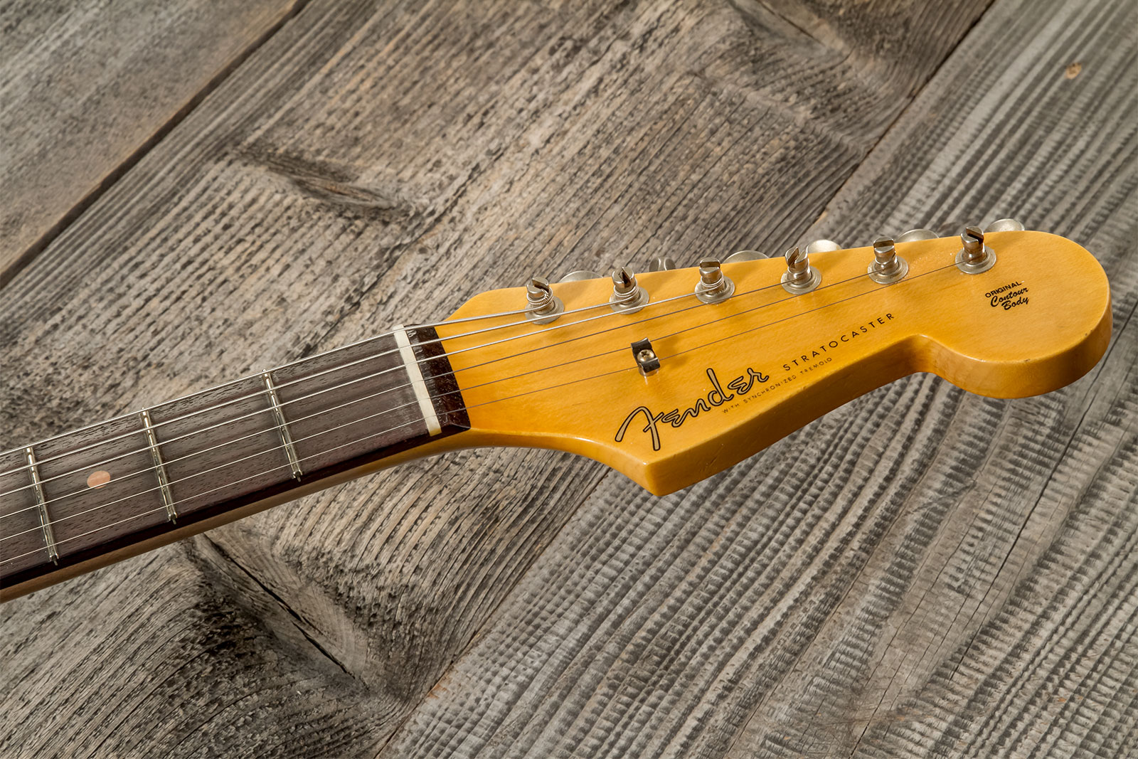 Fender Custom Shop Strat 1959 3s Trem Rw #cz571088 - Journeyman Relic Aged Fiesta Red - Elektrische gitaar in Str-vorm - Variation 7