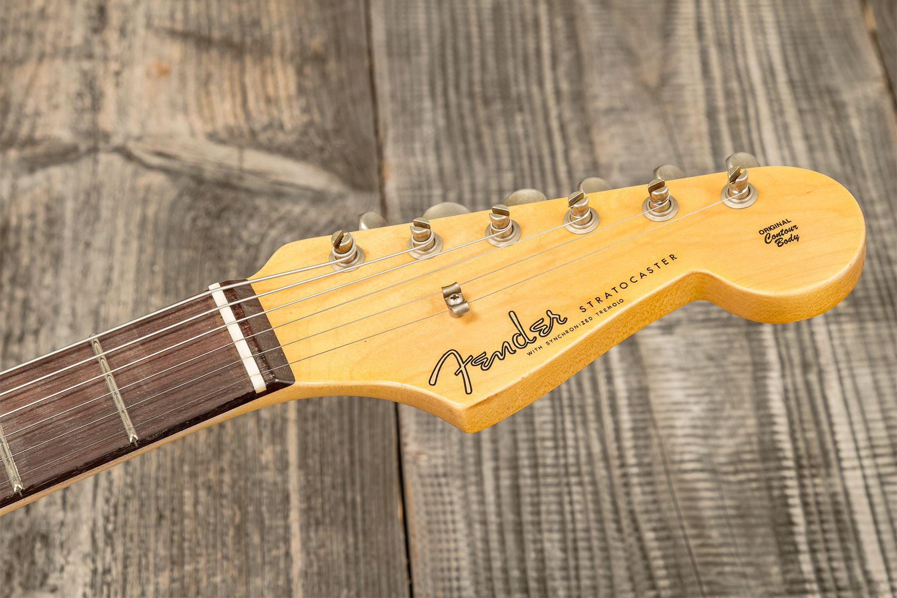Fender Custom Shop Strat 1959 3s Trem Rw #r133800 - Relic Antique Vintage White - Elektrische gitaar in Str-vorm - Variation 10