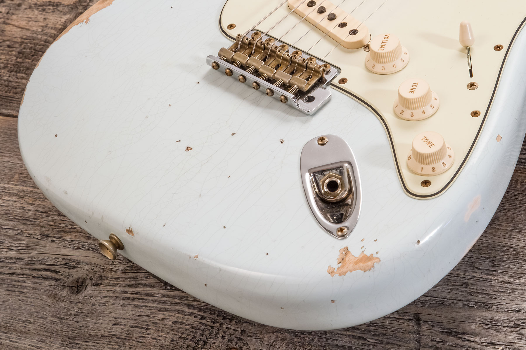 Fender Custom Shop Strat 1959 3s Trem Rw #r138342 - Relic Sonic Blue - Elektrische gitaar in Str-vorm - Variation 3