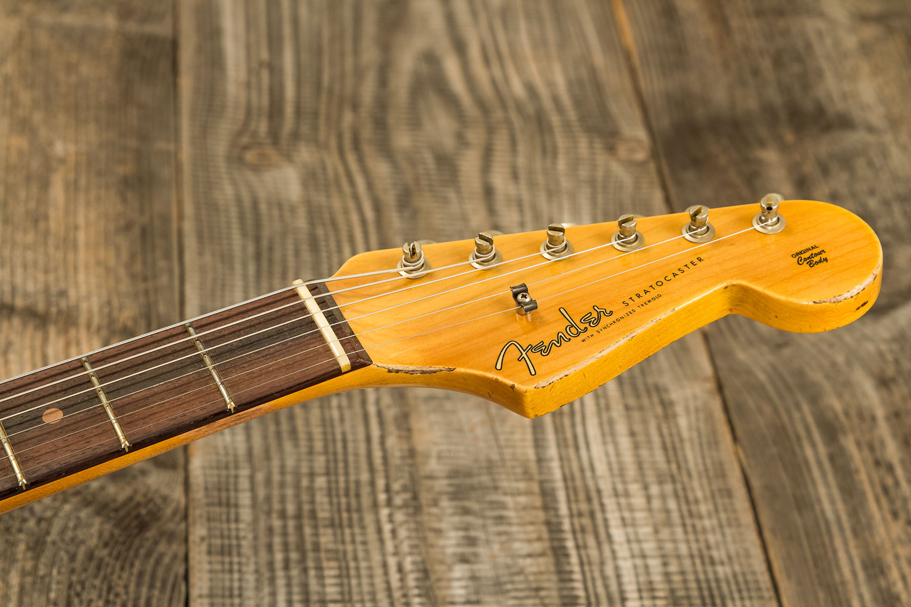 Fender Custom Shop Strat 1959 3s Trem Rw #r138362 - Relic Tahitian Coral - Elektrische gitaar in Str-vorm - Variation 7