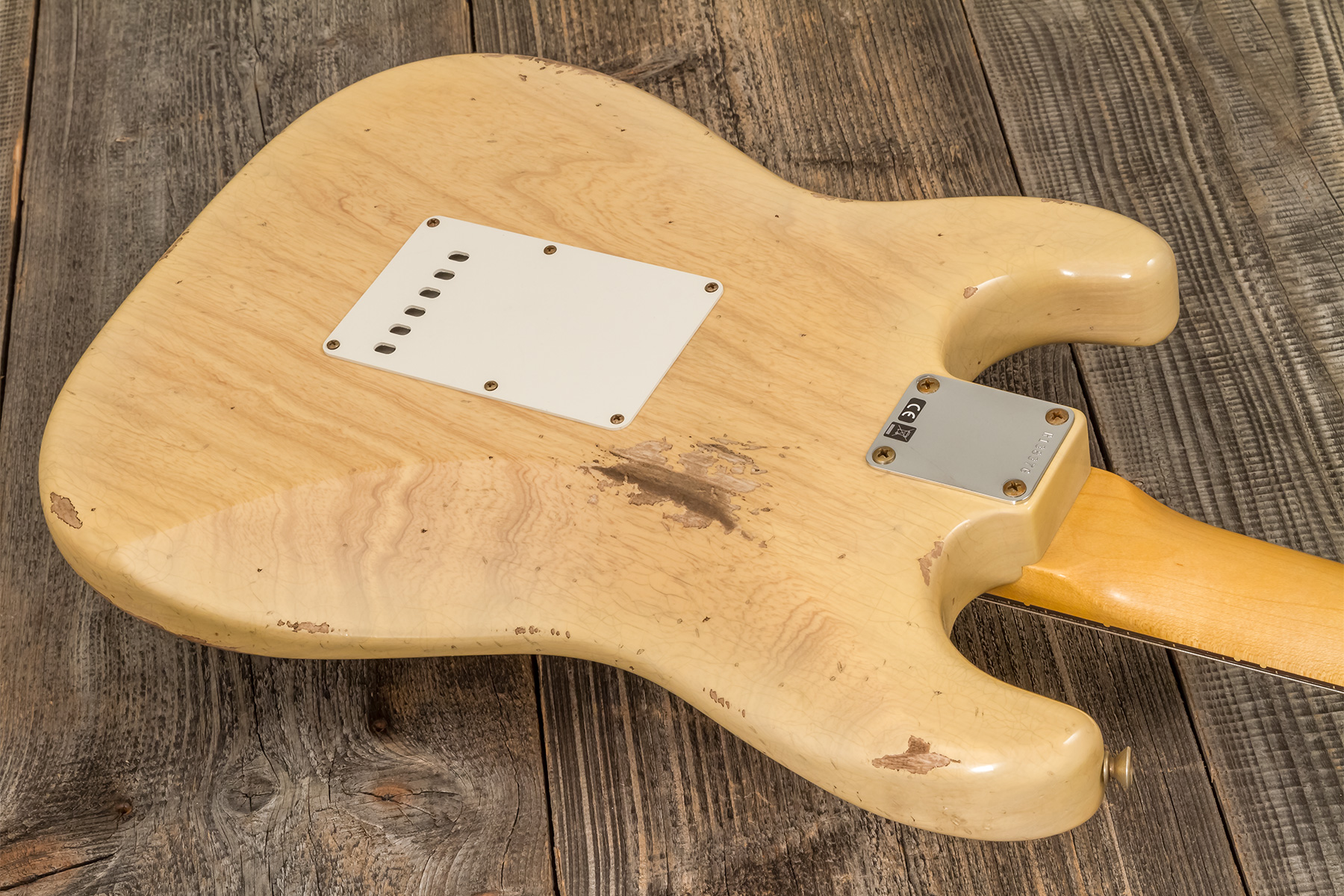 Fender Custom Shop Strat 1959 3s Trem Rw #r138376 - Relic Natural Blonde - Elektrische gitaar in Str-vorm - Variation 5