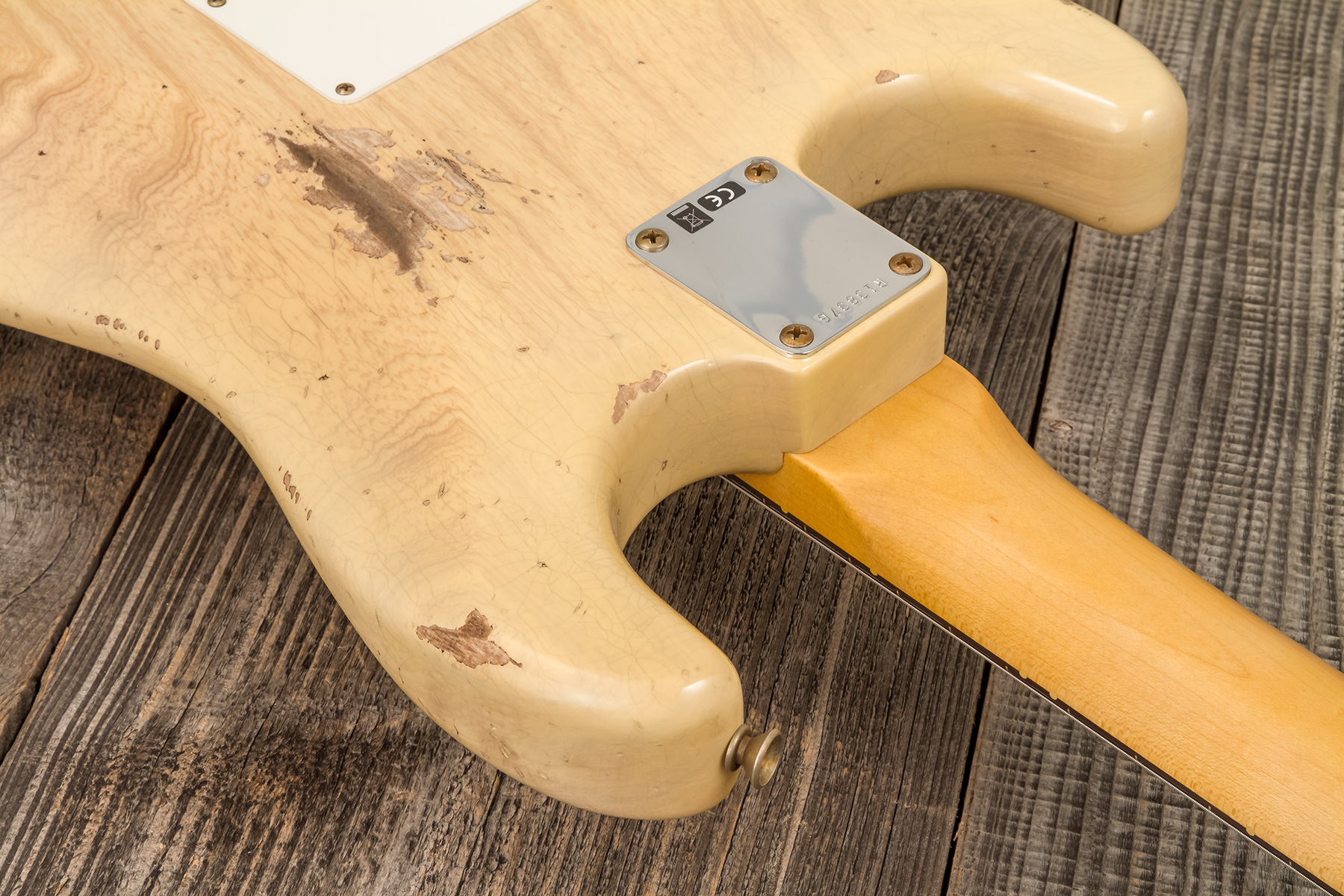 Fender Custom Shop Strat 1959 3s Trem Rw #r138376 - Relic Natural Blonde - Elektrische gitaar in Str-vorm - Variation 6