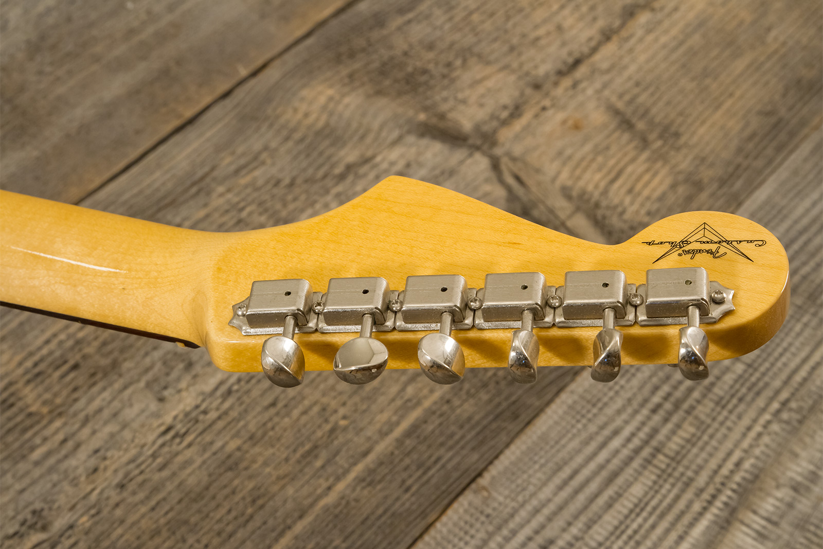 Fender Custom Shop Strat 1959 3s Trem Rw #r146037 - Time Capsule 3-color Sunburst - Elektrische gitaar in Strat vorm - Variation 10