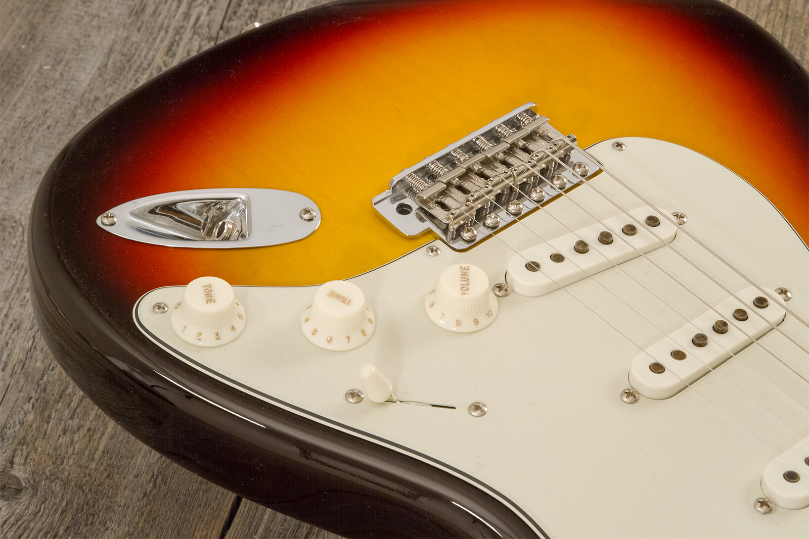 Fender Custom Shop Strat 1959 3s Trem Rw #r146037 - Time Capsule 3-color Sunburst - Elektrische gitaar in Strat vorm - Variation 3