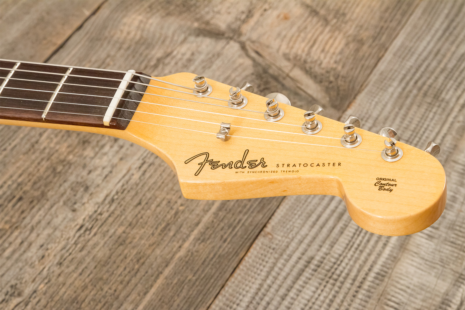 Fender Custom Shop Strat 1959 3s Trem Rw #r146037 - Time Capsule 3-color Sunburst - Elektrische gitaar in Strat vorm - Variation 6