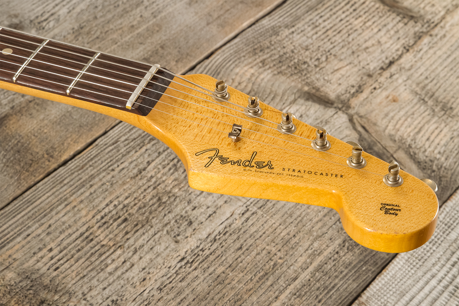 Fender Custom Shop Strat 1959 Masterbuilt D.brown 3s Trem Rw #r143697 - Journeyman Relic Vintage White - Elektrische gitaar in Str-vorm - Variation 7