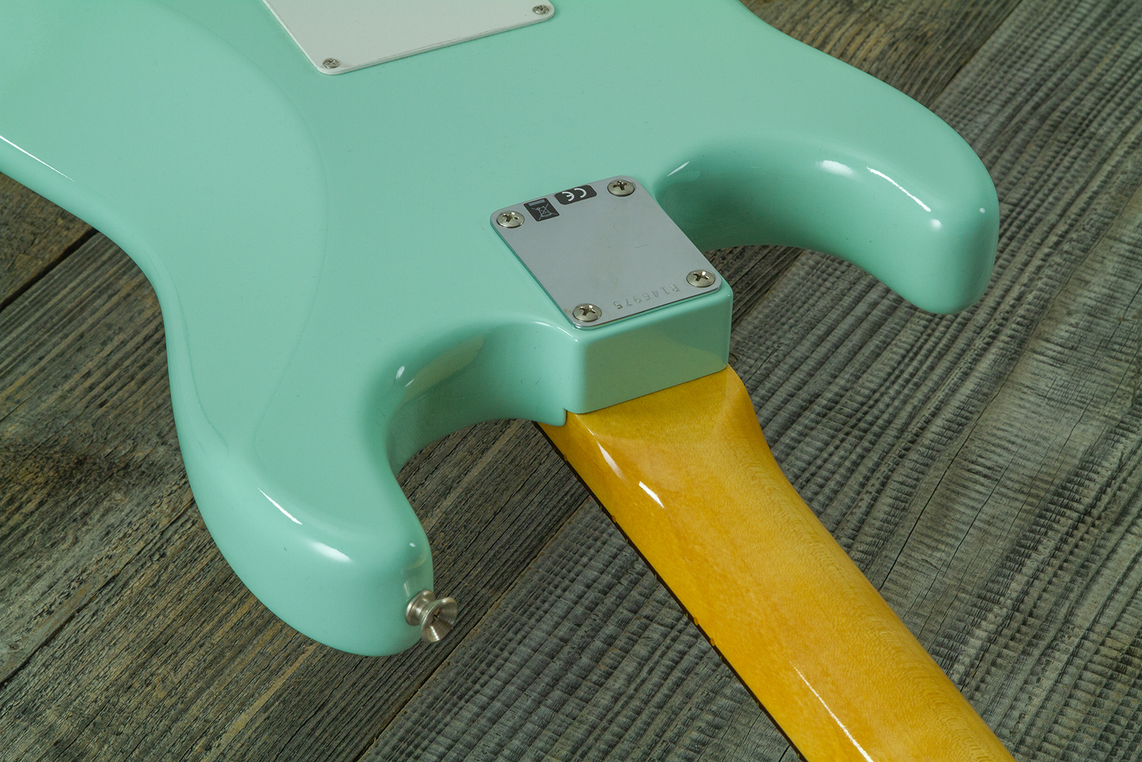 Fender Custom Shop Strat 1959 Vintage Custom 3s Trem Rw #r146975 - Time Capsule Faded Surf Green - Elektrische gitaar in Strat vorm - Variation 7