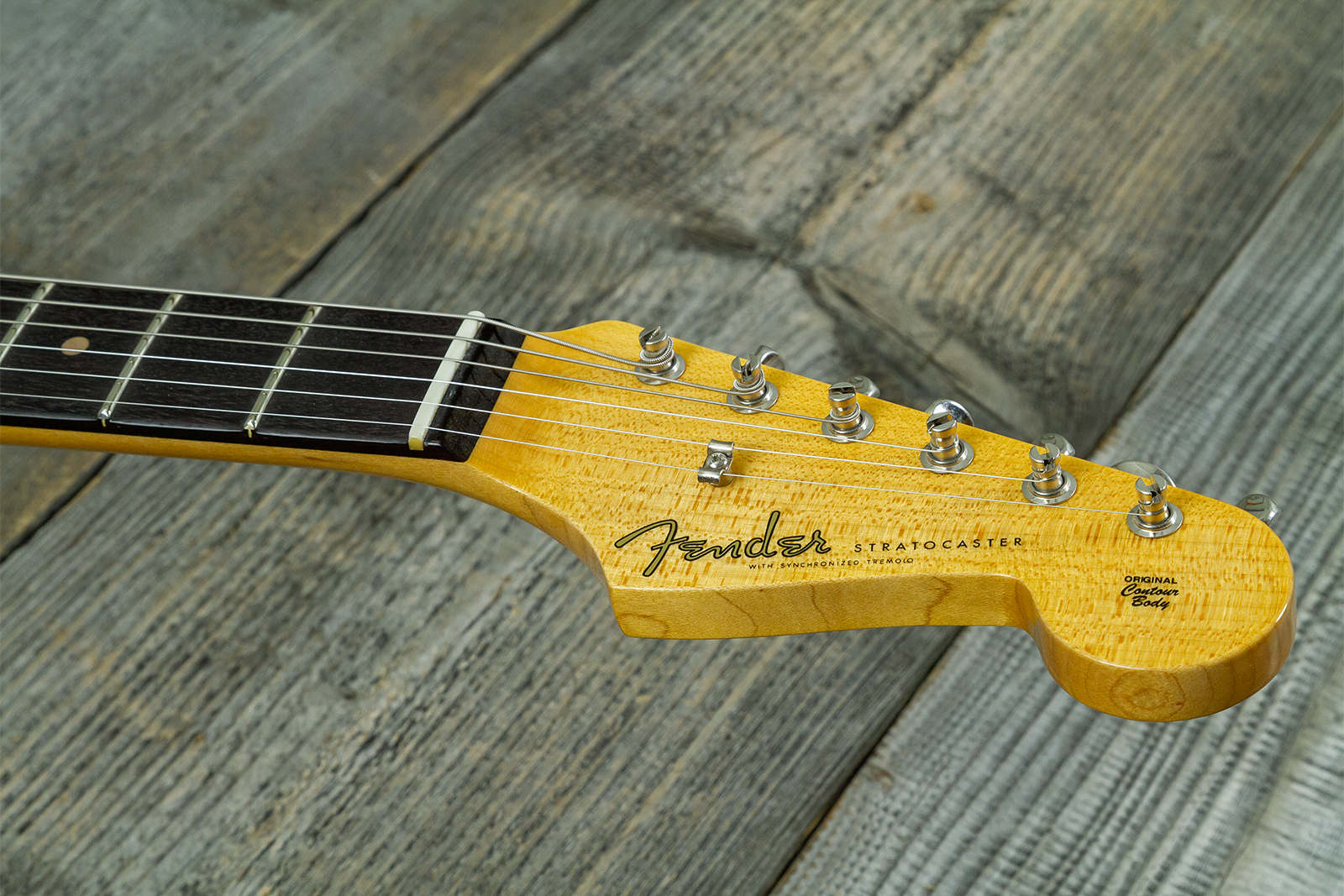 Fender Custom Shop Strat 1959 Vintage Custom 3s Trem Rw #r148541 - Time Capsule Sherwood Green Metallic - Elektrische gitaar in Strat vorm - Variation