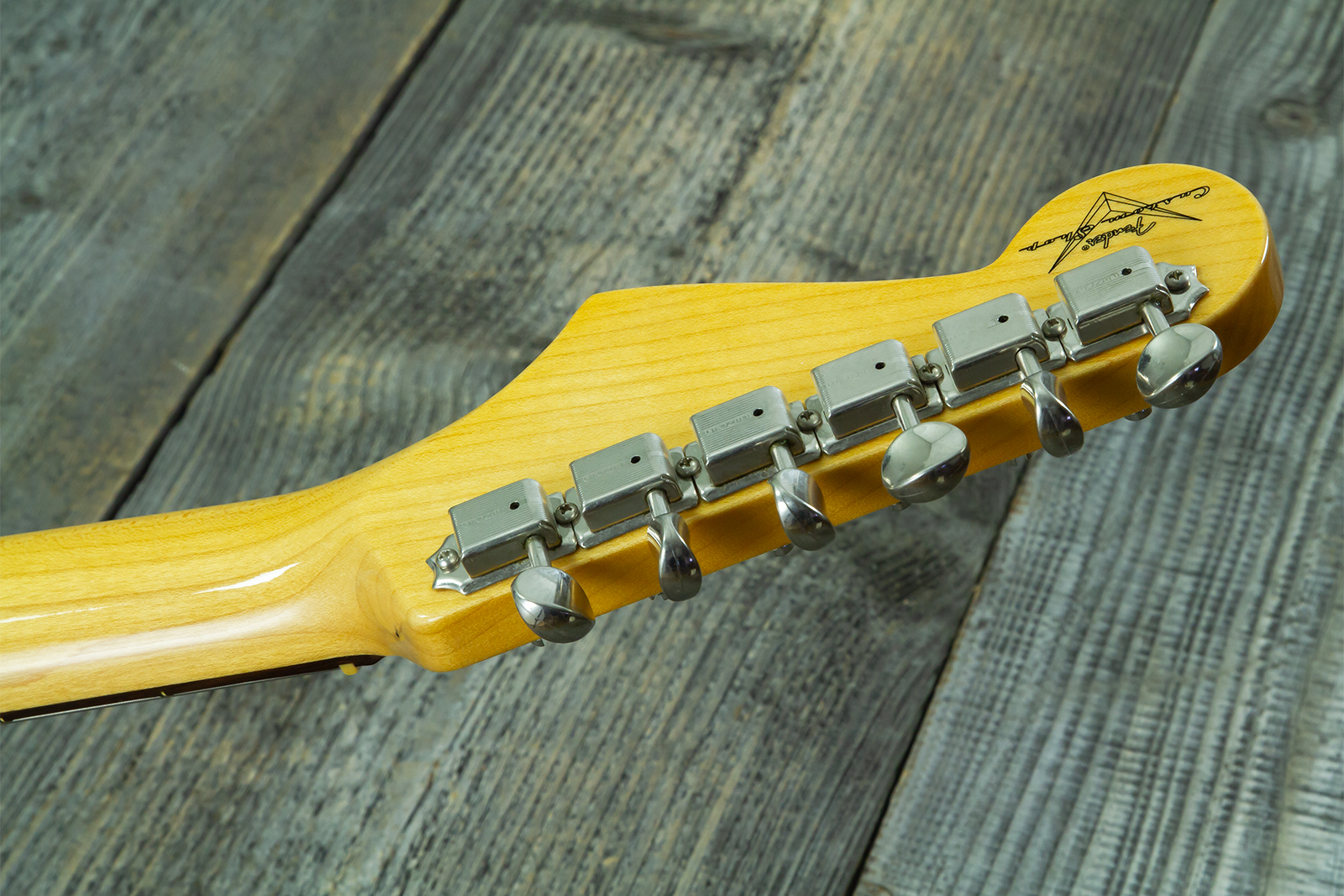 Fender Custom Shop Strat 1959 Vintage Custom 3s Trem Rw #r150835 - Time Capsule Daphne Blue - Elektrische gitaar in Strat vorm - Variation 15