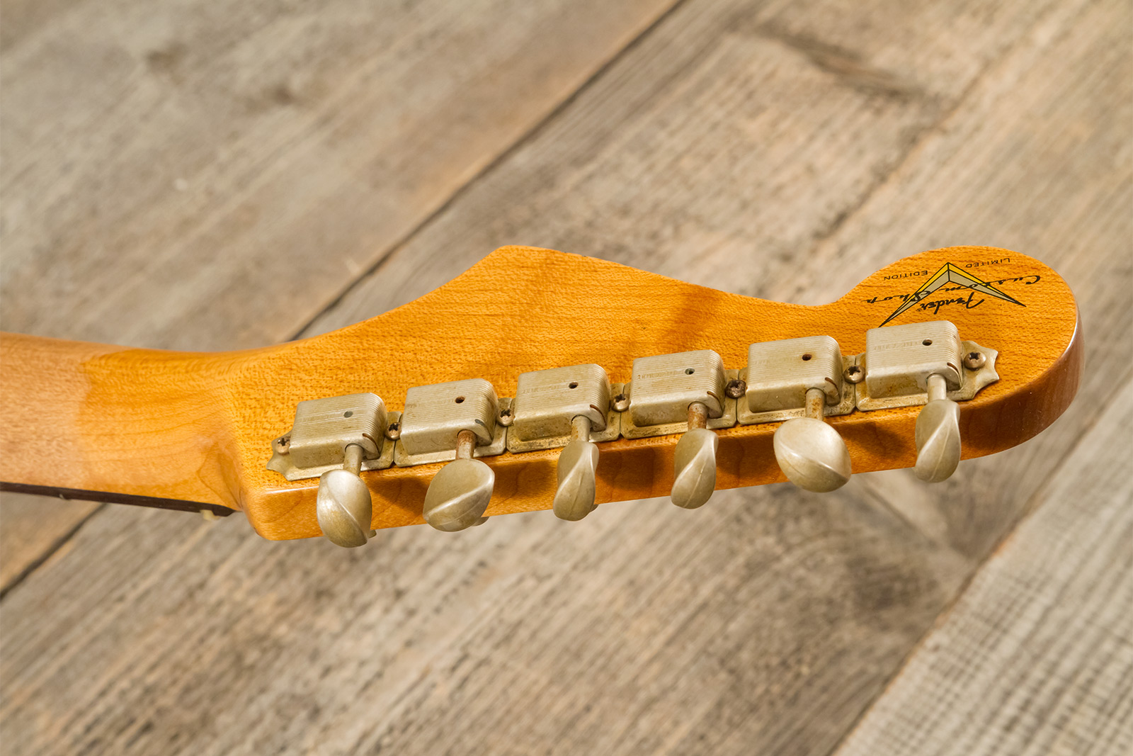 Fender Custom Shop Strat 1961 3s Trem Rw #cz580999 - Heavy Relic Sonic Blue O. 3-color Sunburst - Elektrische gitaar in Strat vorm - Variation 13