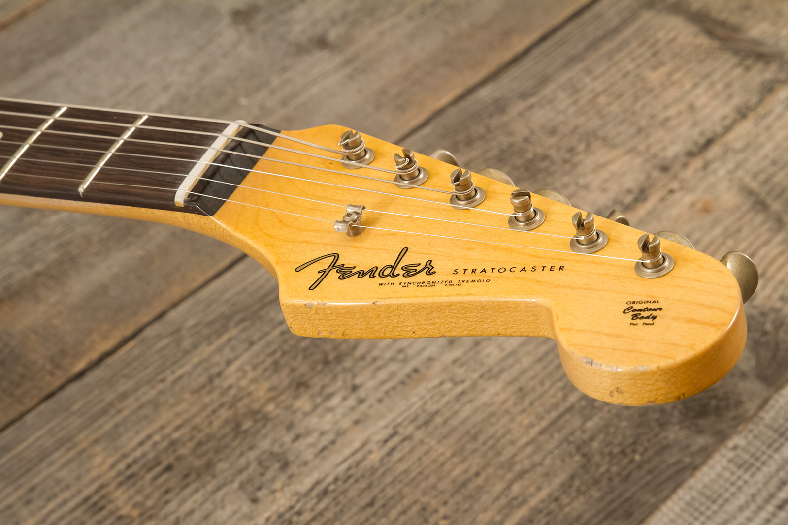 Fender Custom Shop Strat 1961 Masterbuilt K.mcmillin 3s Trem Abw #r132221 - Relic Fiesta Red - Elektrische gitaar in Strat vorm - Variation 8