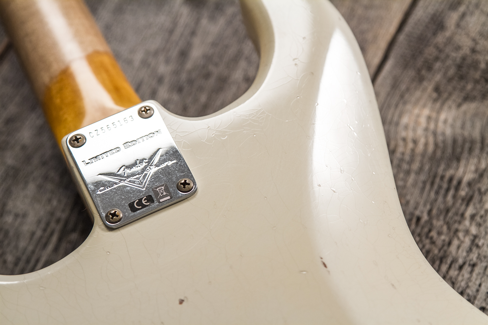 Fender Custom Shop Strat 1962/63 3s Trem Rw #cz565163 - Journeyman Relic Olympic White - Elektrische gitaar in Str-vorm - Variation 6
