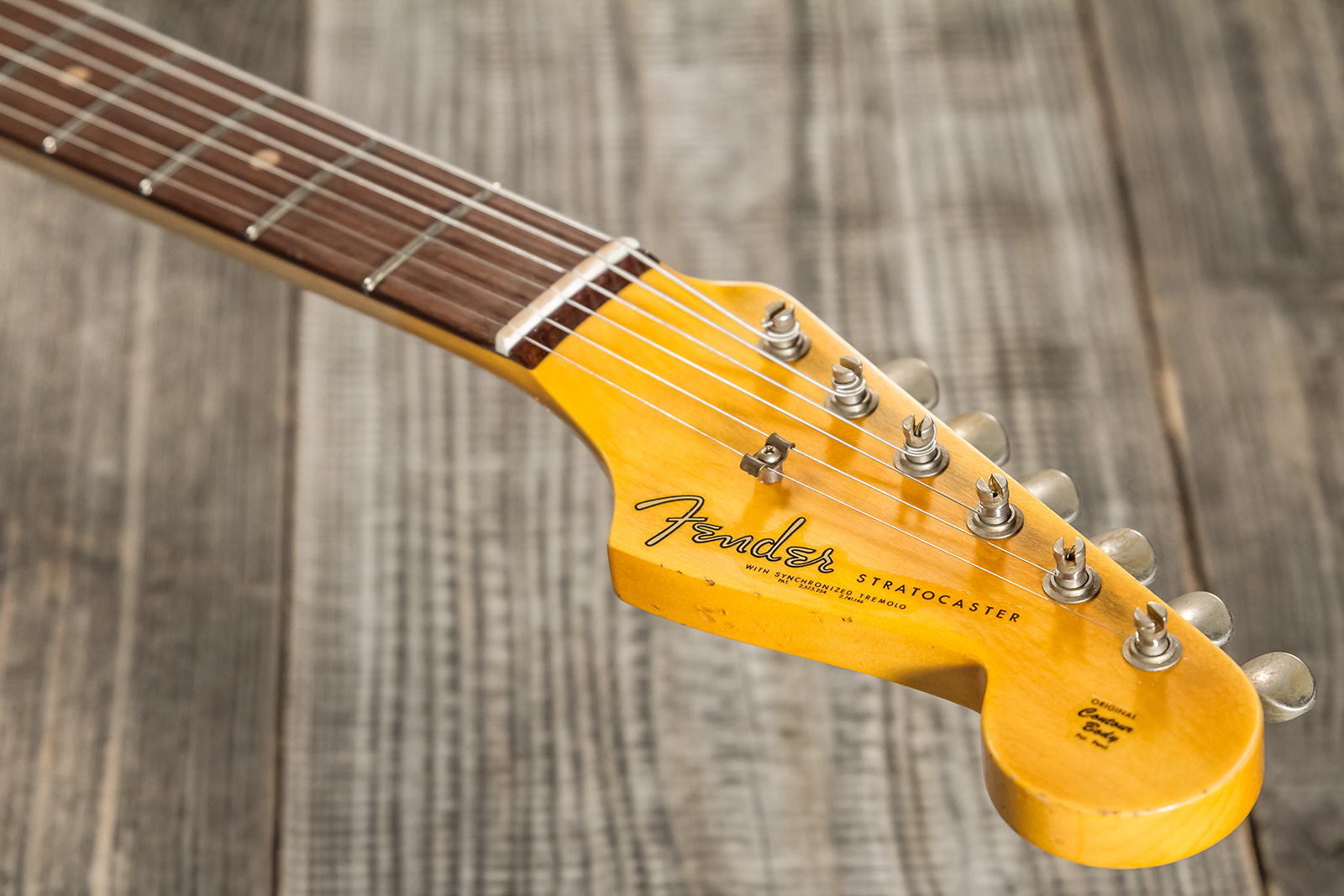Fender Custom Shop Strat 1962/63 3s Trem Rw #cz565163 - Journeyman Relic Olympic White - Elektrische gitaar in Str-vorm - Variation 7