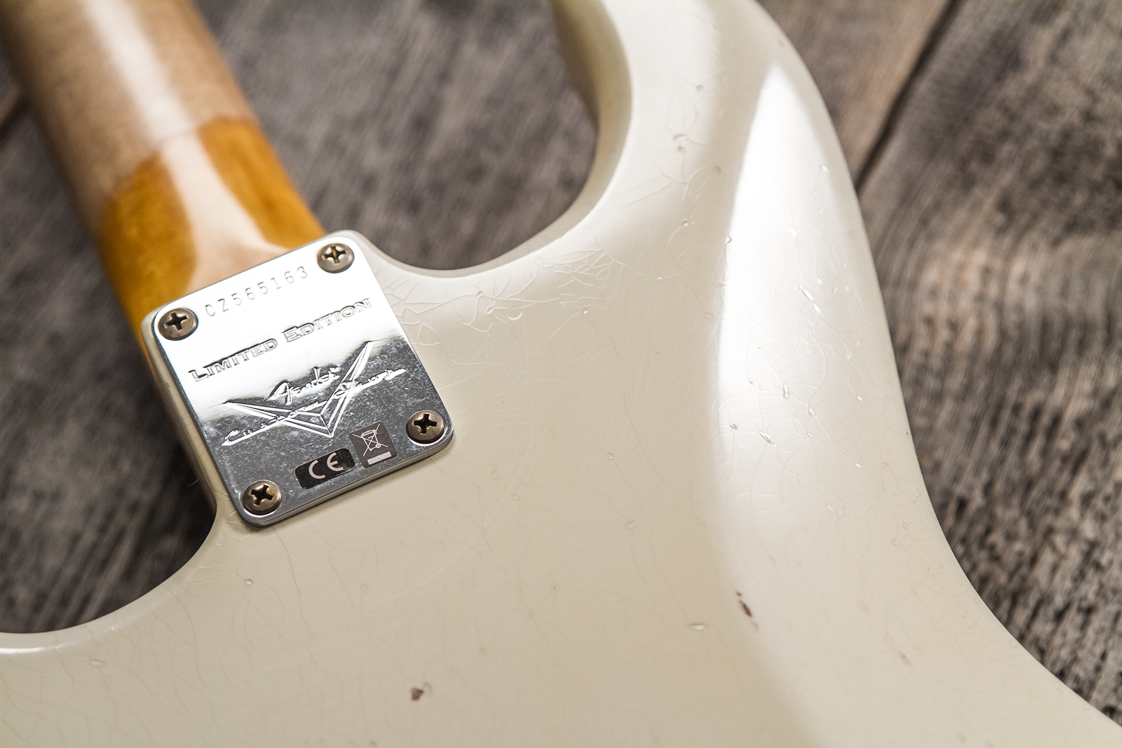 Fender Custom Shop Strat 1962/63 3s Trem Rw - Journeyman Relic Olympic White - Elektrische gitaar in Strat vorm - Variation 6