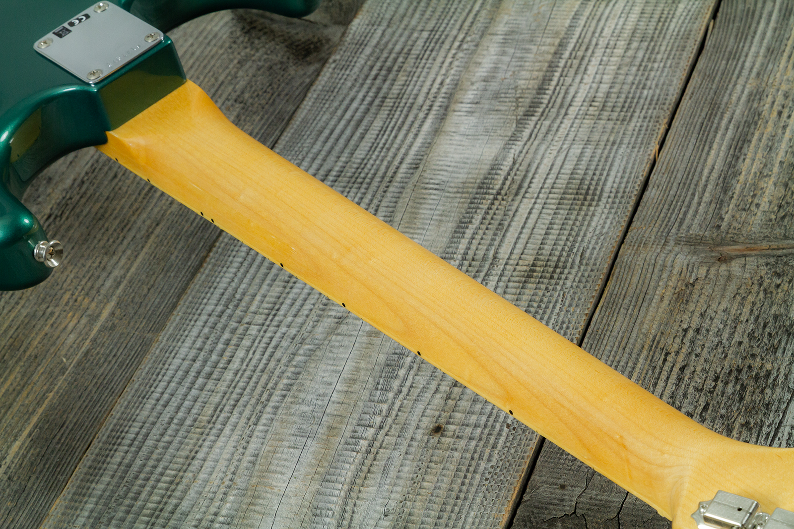 Fender Custom Shop Strat 1962 Vintage Custom 3s Trem Mn - Time Capsule Sherwood Green Metallic - Elektrische gitaar in Strat vorm - Variation 9