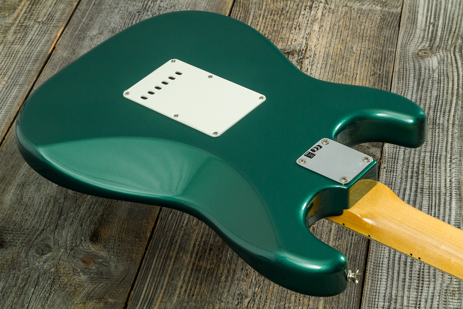 Fender Custom Shop Strat 1962 Vintage Custom 3s Trem Mn - Time Capsule Sherwood Green Metallic - Elektrische gitaar in Strat vorm - Variation 7