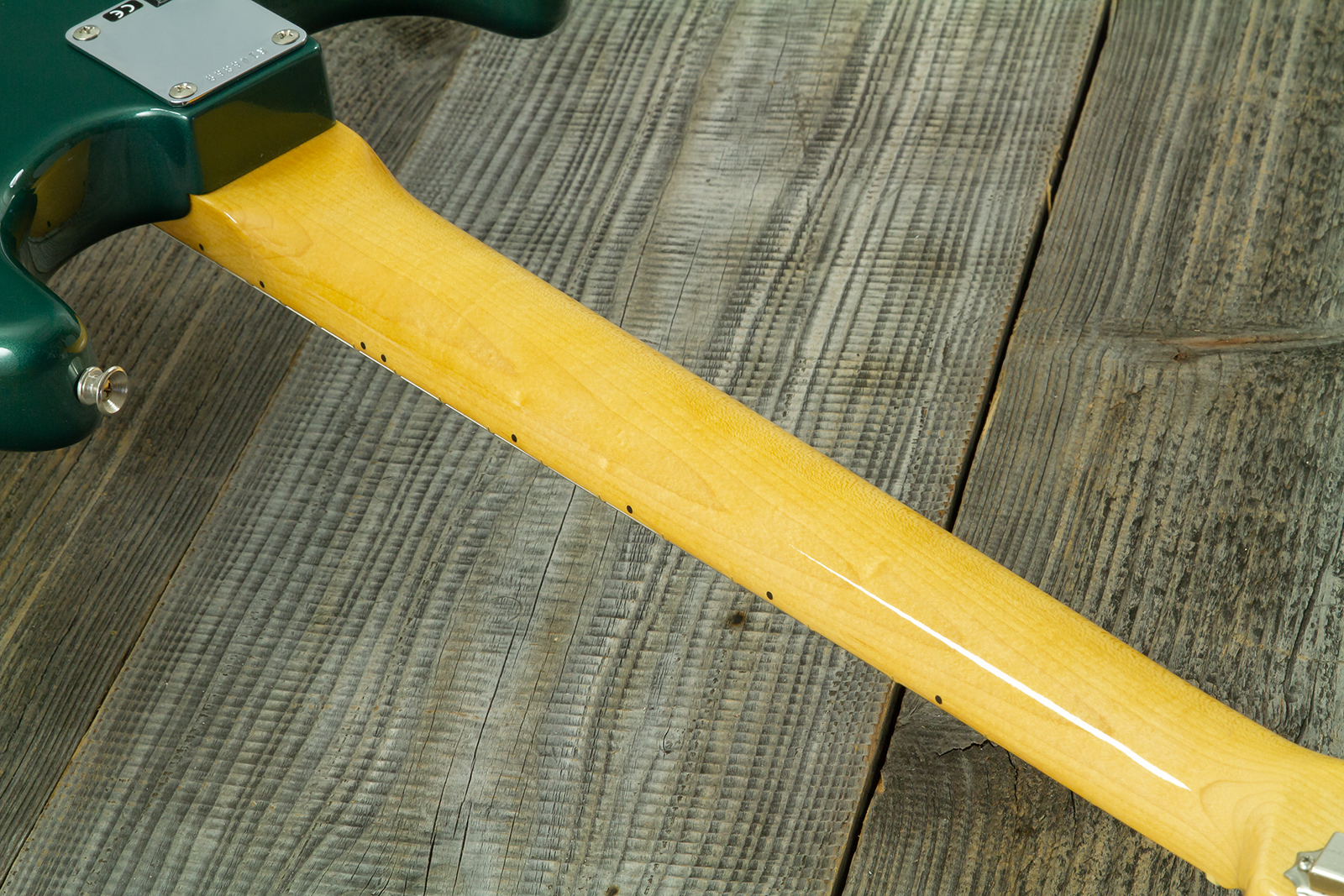 Fender Custom Shop Strat 1962 Vintage Custom 3s Trem Mn #r146869 - Time Capsule Sherwood Green Metallic - Elektrische gitaar in Strat vorm - Variation