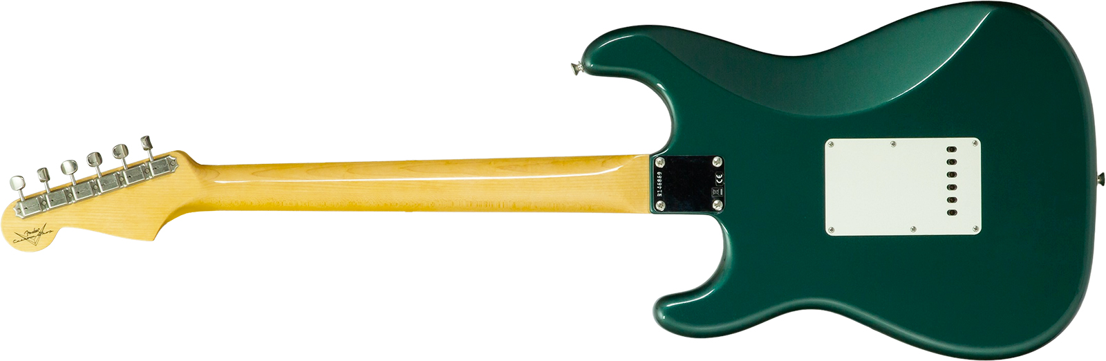 Fender Custom Shop Strat 1962 Vintage Custom 3s Trem Mn #r146869 - Time Capsule Sherwood Green Metallic - Elektrische gitaar in Strat vorm - Variation