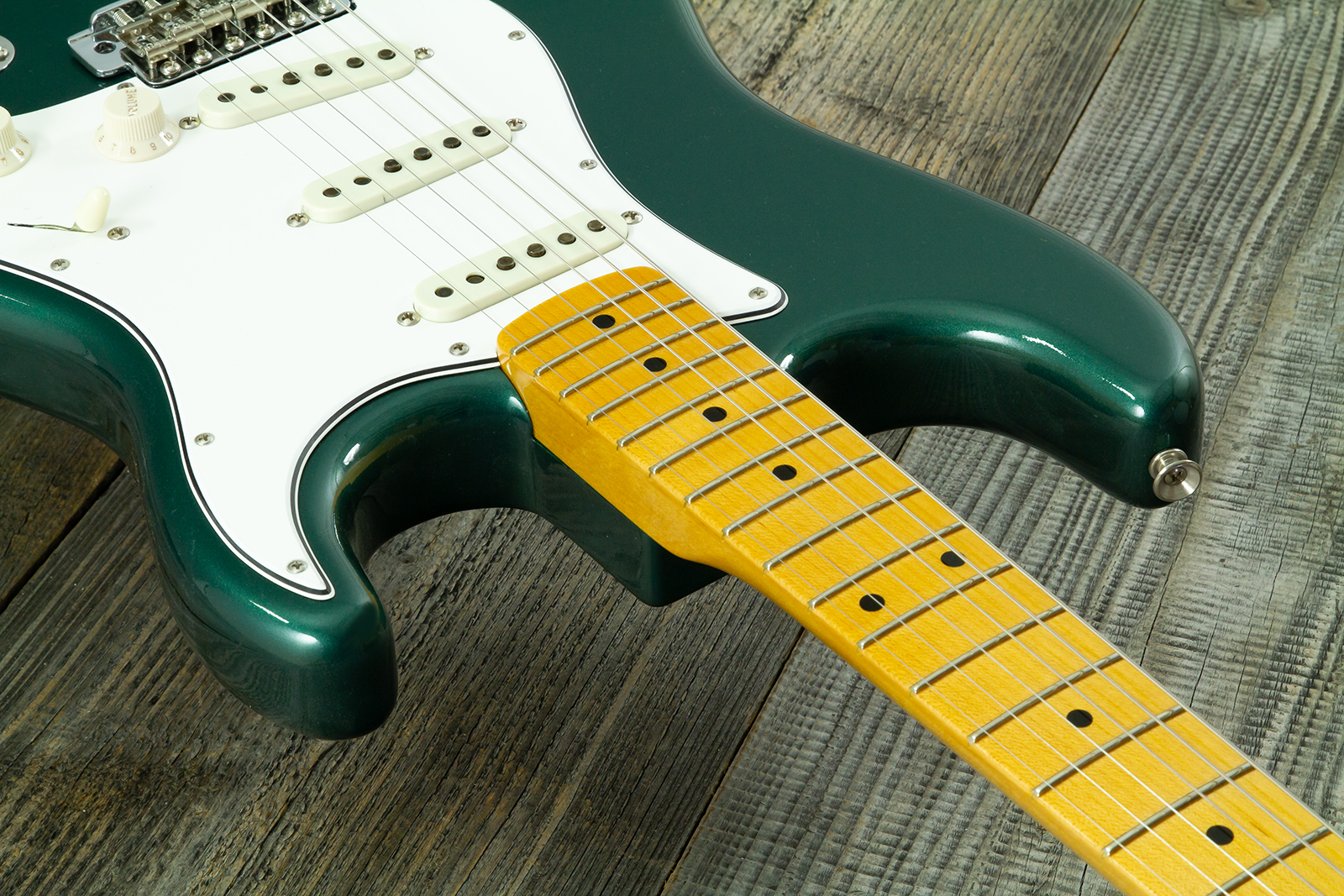 Fender Custom Shop Strat 1962 Vintage Custom 3s Trem Mn #r146869 - Time Capsule Sherwood Green Metallic - Elektrische gitaar in Strat vorm - Variation