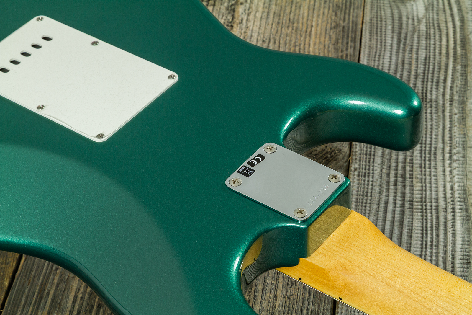 Fender Custom Shop Strat 1962 Vintage Custom 3s Trem Mn #r147972 - Time Capsule Sherwood Green Metallic - Elektrische gitaar in Strat vorm - Variation