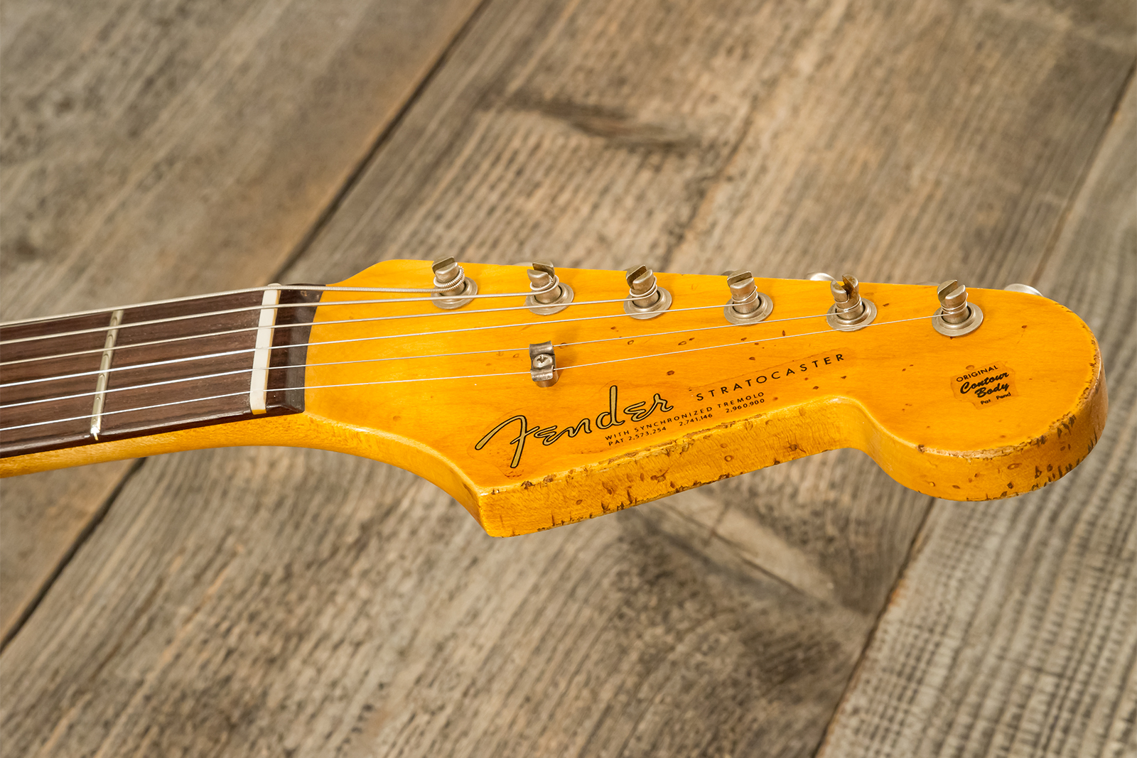 Fender Custom Shop Strat 1963 3s Trem Rw #r139911 - Relic Lake Placid Blue - Elektrische gitaar in Strat vorm - Variation 6