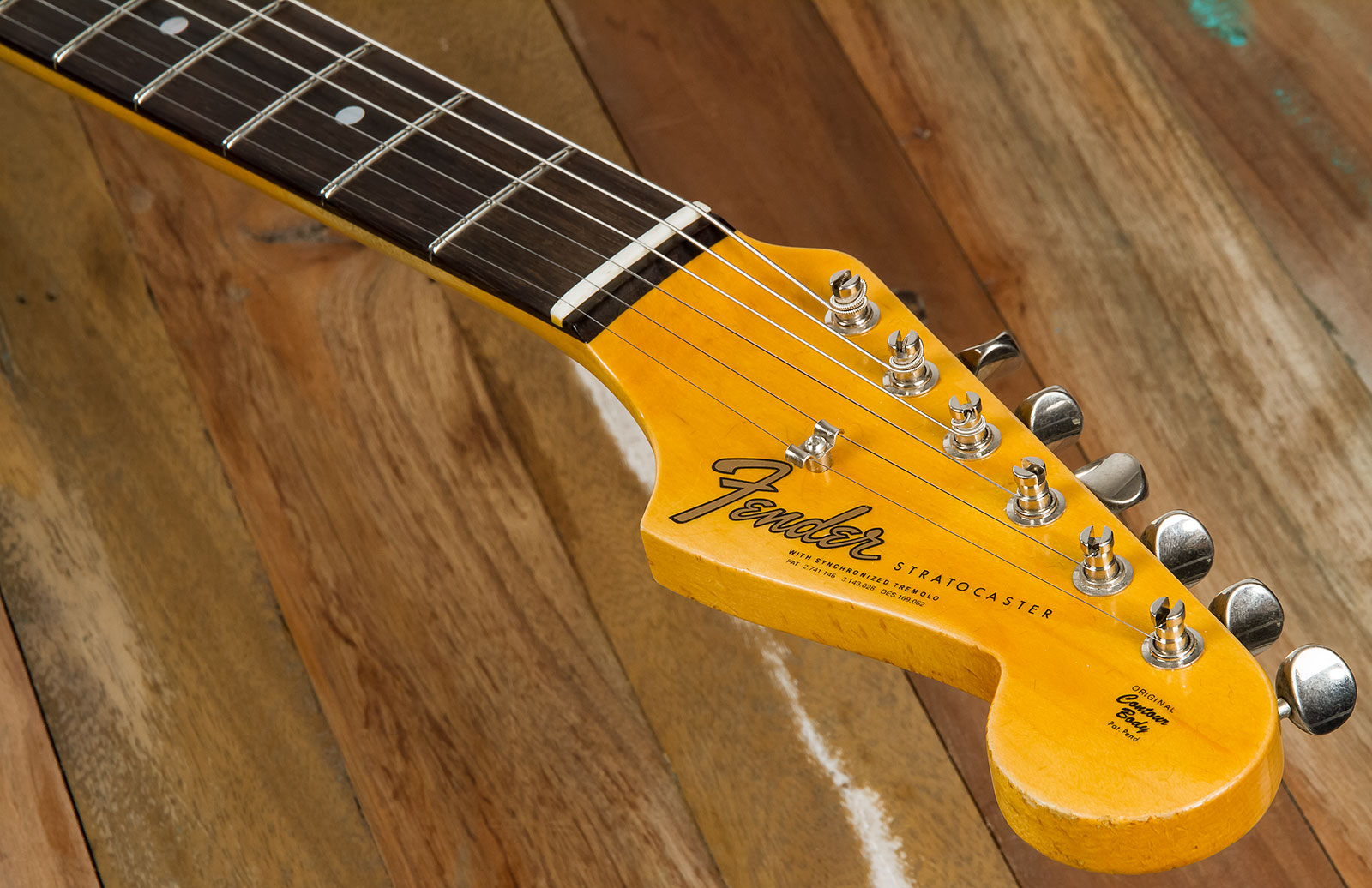 Fender Custom Shop Strat 1964 Rw #r114936 - Journeyman Relic 3-color Sunburst - Elektrische gitaar in Str-vorm - Variation 5