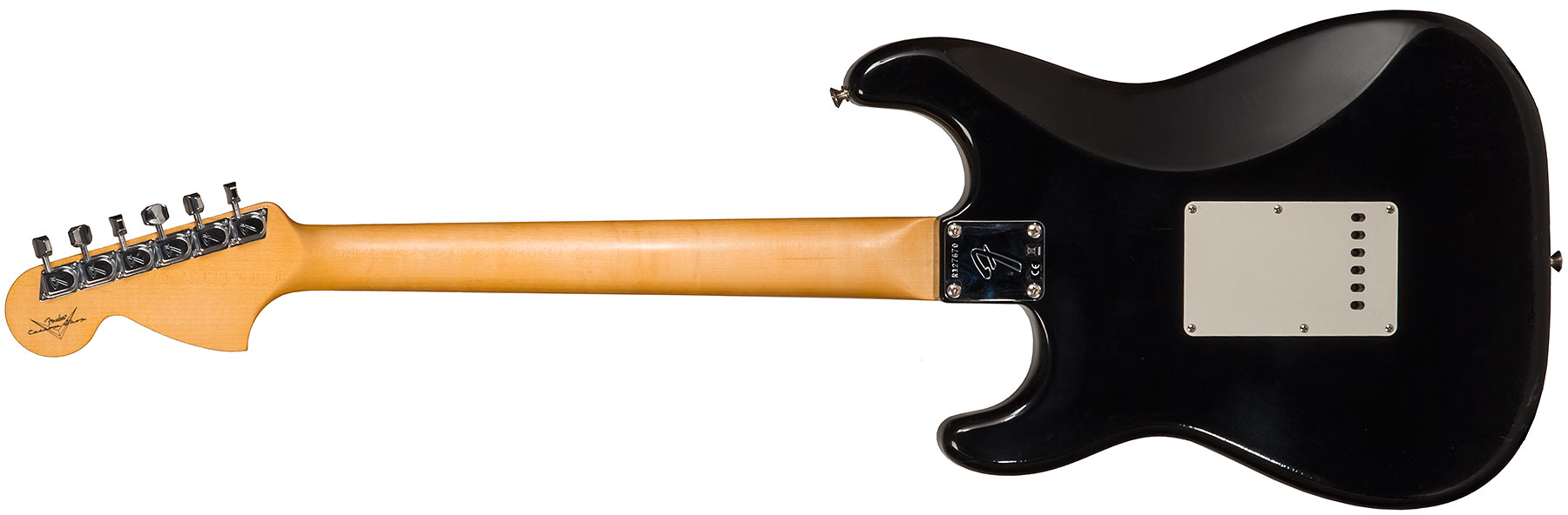 Fender Custom Shop Strat 1969 3s Trem Mn #r127670 - Closet Classic Black - Elektrische gitaar in Str-vorm - Variation 1