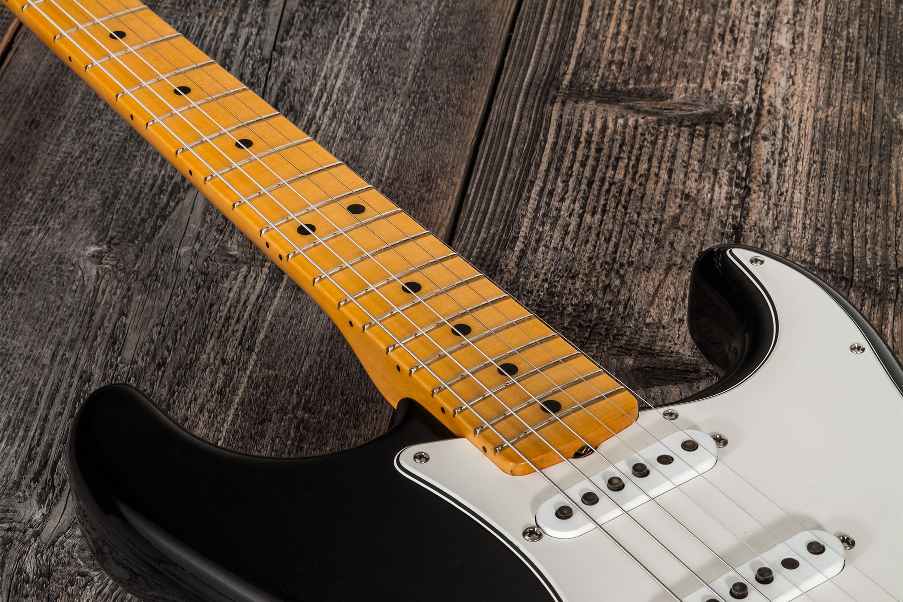 Fender Custom Shop Strat 1969 3s Trem Mn #r127670 - Closet Classic Black - Elektrische gitaar in Str-vorm - Variation 2