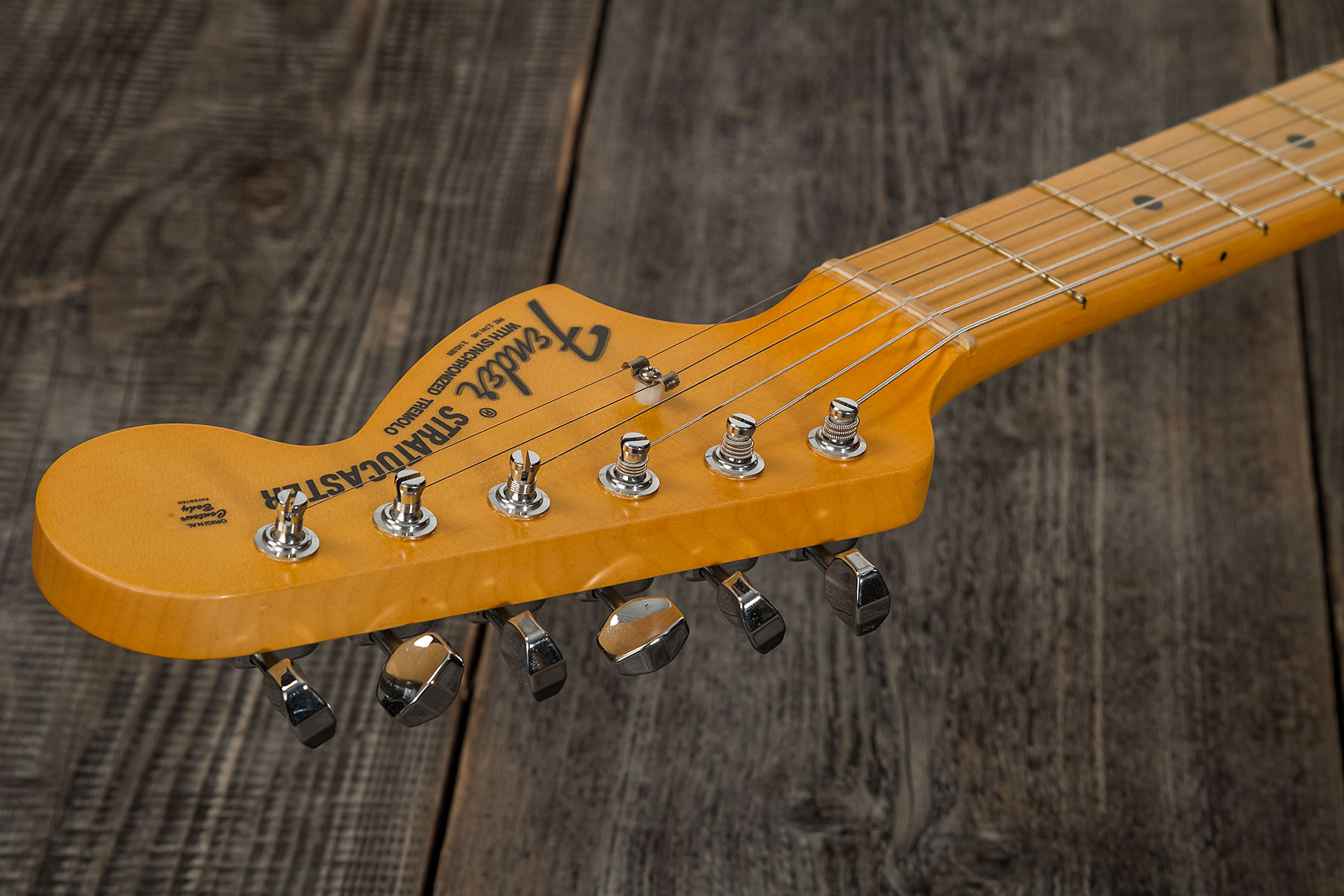 Fender Custom Shop Strat 1969 3s Trem Mn #r127670 - Closet Classic Black - Elektrische gitaar in Str-vorm - Variation 7