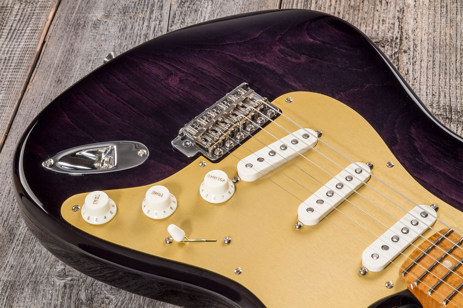 Fender Custom Shop Strat American Custom 3s Trem Mn #xn15899 - Nos Ebony Transparent - Elektrische gitaar in Str-vorm - Variation 3