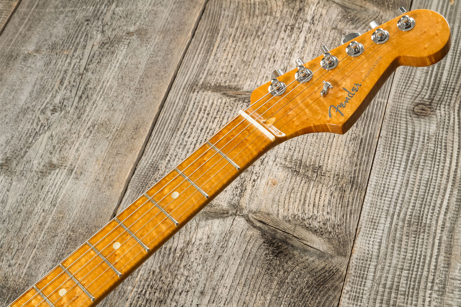 Fender Custom Shop Strat American Custom 3s Trem Mn #xn15899 - Nos Ebony Transparent - Elektrische gitaar in Str-vorm - Variation 7