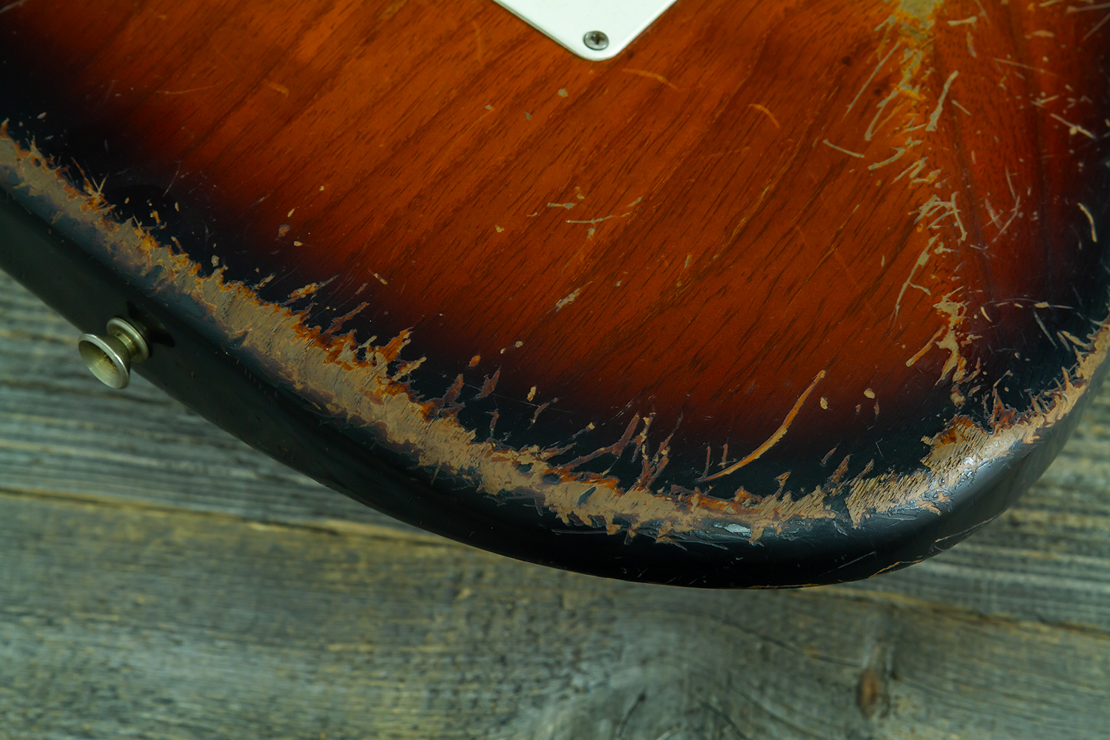Fender Custom Shop Strat Late 1959 Mb A.macnutt 3s Trem Rw #r147577 - Heavy Relic 2-color Sunburst - Elektrische gitaar in Strat vorm - Variation 9