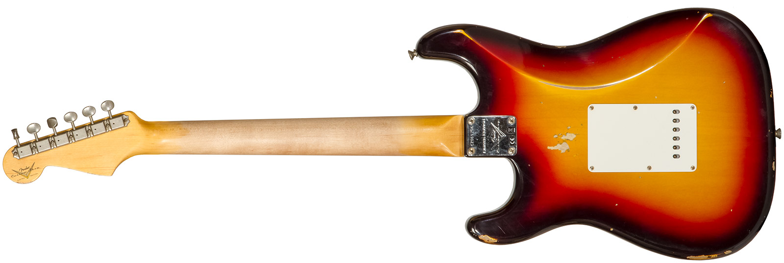 Fender Custom Shop Strat Late 1964 3s Trem Rw #cz569756 - Relic Target 3-color Sunburst - Elektrische gitaar in Str-vorm - Variation 1