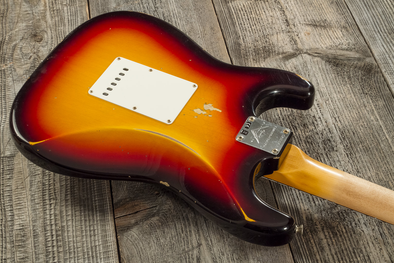 Fender Custom Shop Strat Late 1964 3s Trem Rw #cz569756 - Relic Target 3-color Sunburst - Elektrische gitaar in Str-vorm - Variation 5