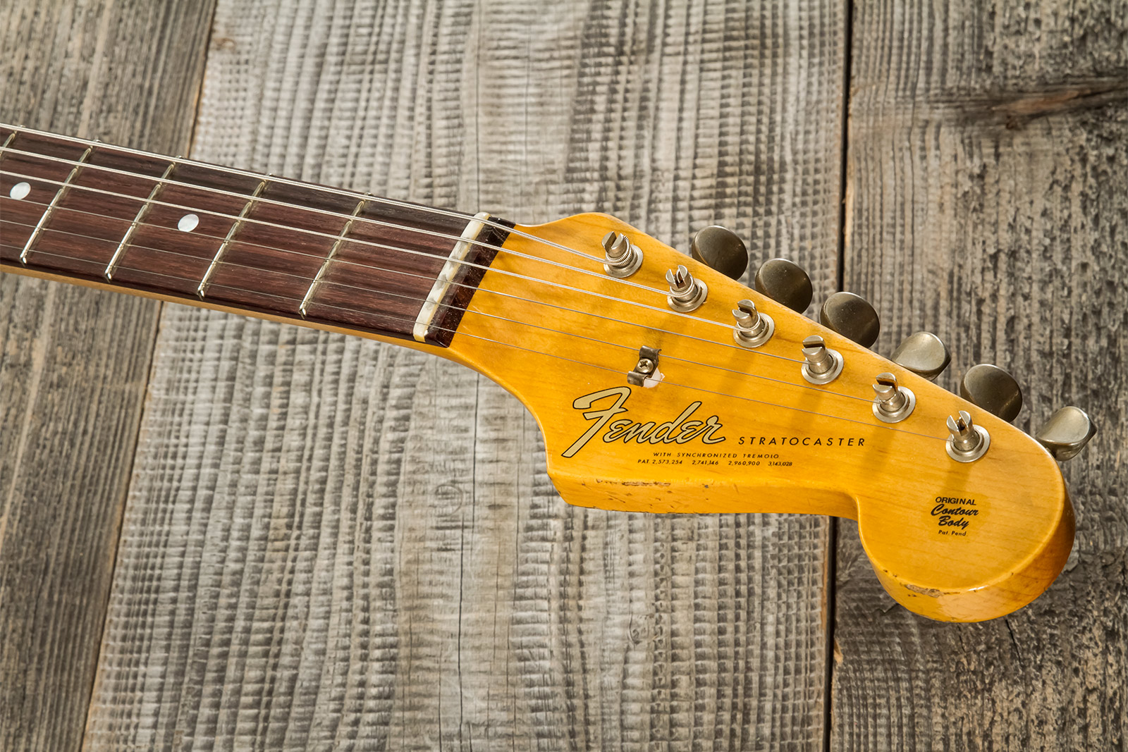 Fender Custom Shop Strat Late 1964 3s Trem Rw #cz569925 - Relic Target 3-color Sunburst - Elektrische gitaar in Str-vorm - Variation 7