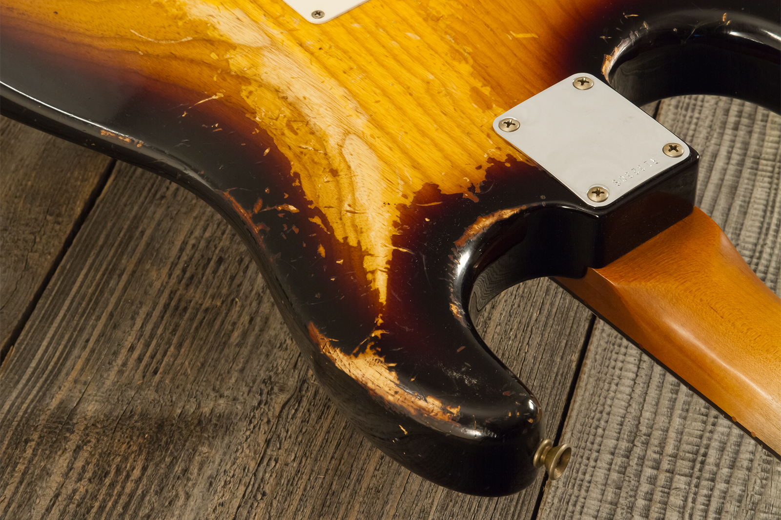 Fender Custom Shop Strat Masterbuilt L.perry 3s Trem Rw #r132309 - Heavy Relic 2-color Sunburst - Elektrische gitaar in Strat vorm - Variation 14