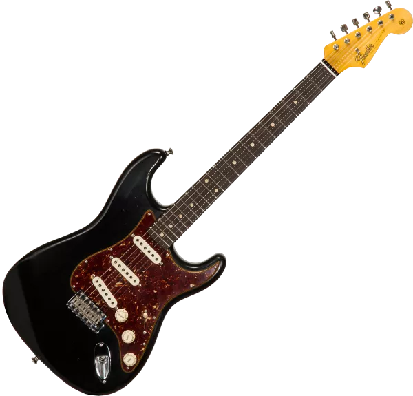 Solid body elektrische gitaar Fender Custom Shop Postmodern Stratocaster - Journeyman relic aged black