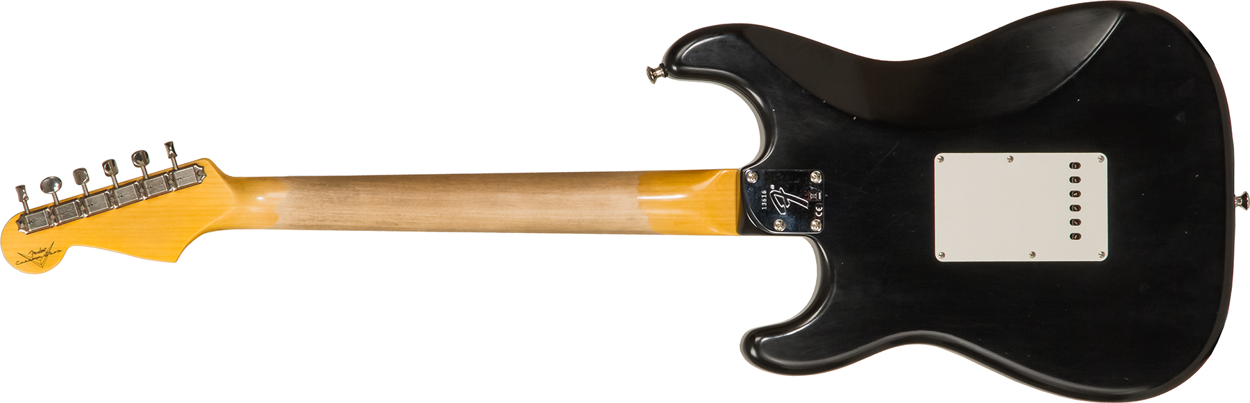 Fender Custom Shop Strat Postmodern 3s Trem Rw #xn13616 - Journeyman Relic Aged Black - Elektrische gitaar in Str-vorm - Variation 1