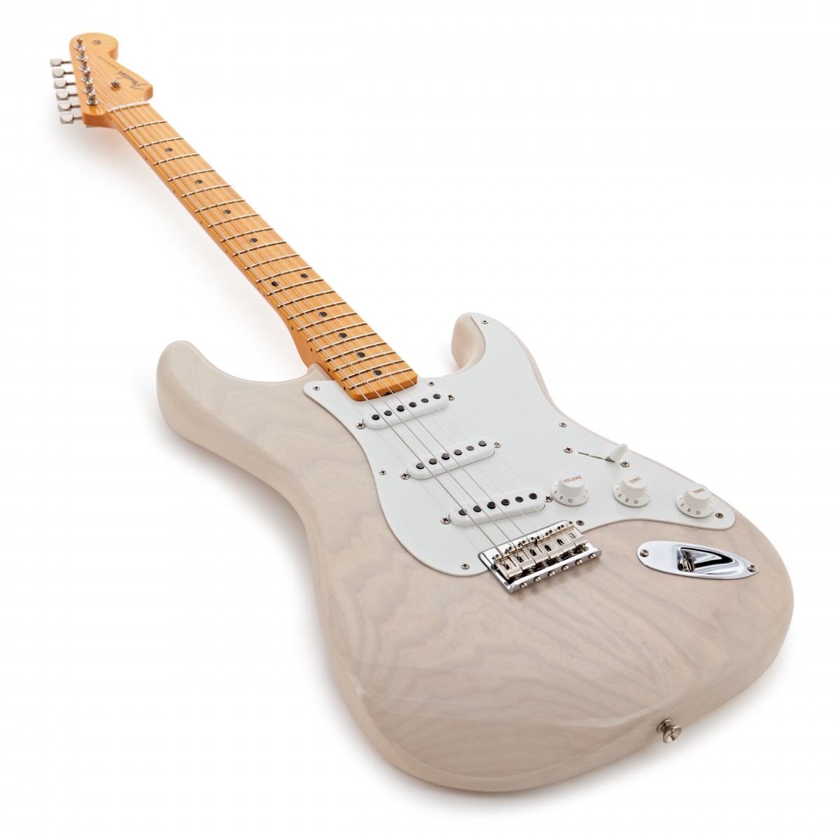 Fender Custom Shop Strat Vintage Custom 1955 Hardtail 3s Ht Mn - Time Capsule Package White Blonde - Elektrische gitaar in Str-vorm - Variation 2