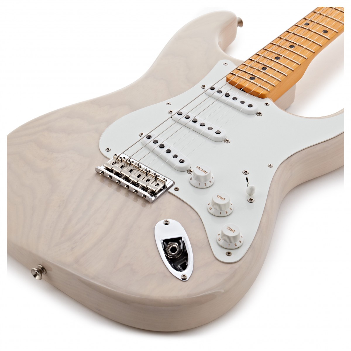 Fender Custom Shop Strat Vintage Custom 1955 Hardtail 3s Ht Mn - Time Capsule Package White Blonde - Elektrische gitaar in Str-vorm - Variation 3
