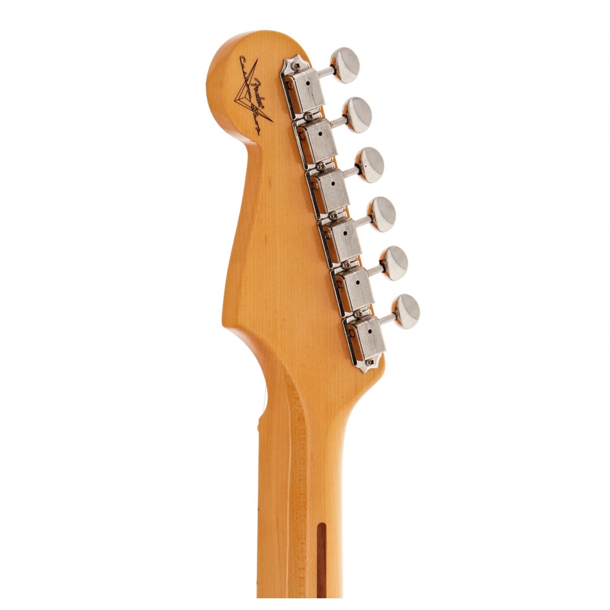 Fender Custom Shop Strat Vintage Custom 1955 Hardtail 3s Ht Mn - Time Capsule Package White Blonde - Elektrische gitaar in Str-vorm - Variation 6