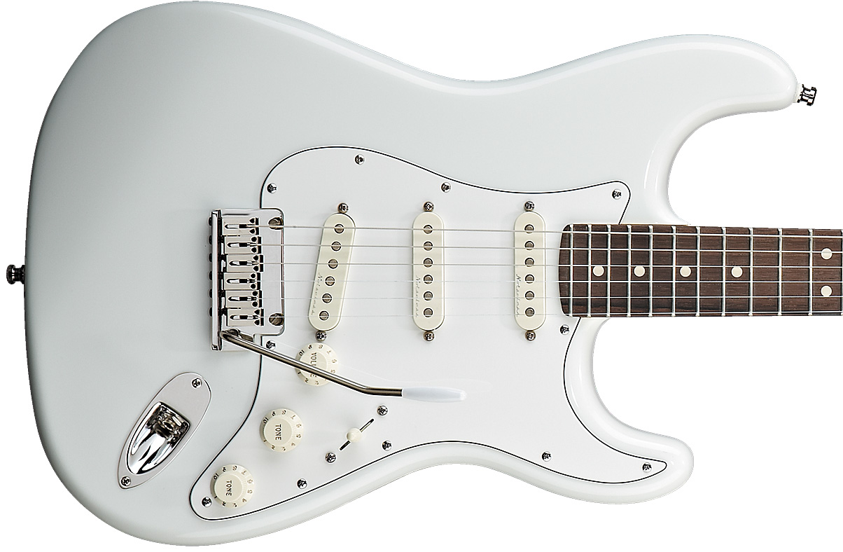 Fender Custom Shop Jeff Beck Strat Usa Rw - Olympic White - Elektrische gitaar in Str-vorm - Variation 2