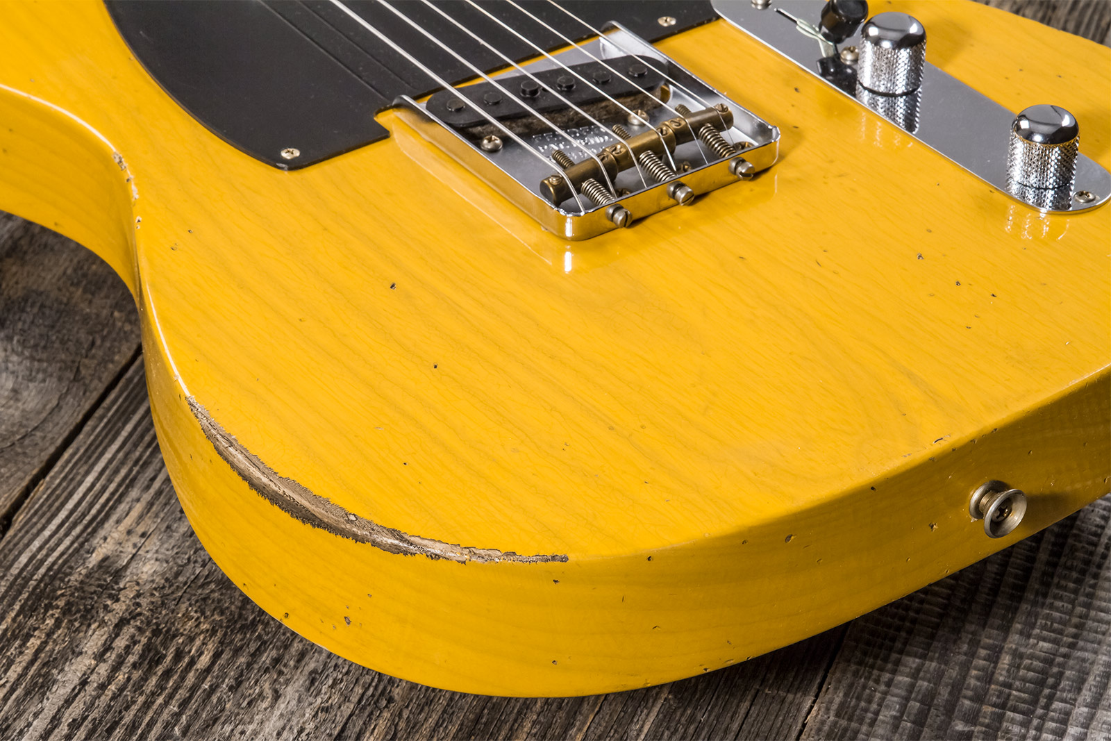 Fender Custom Shop Tele 1952 2s Ht Mn #r135090 - Relic Aged Butterscotch Blonde - Televorm elektrische gitaar - Variation 3