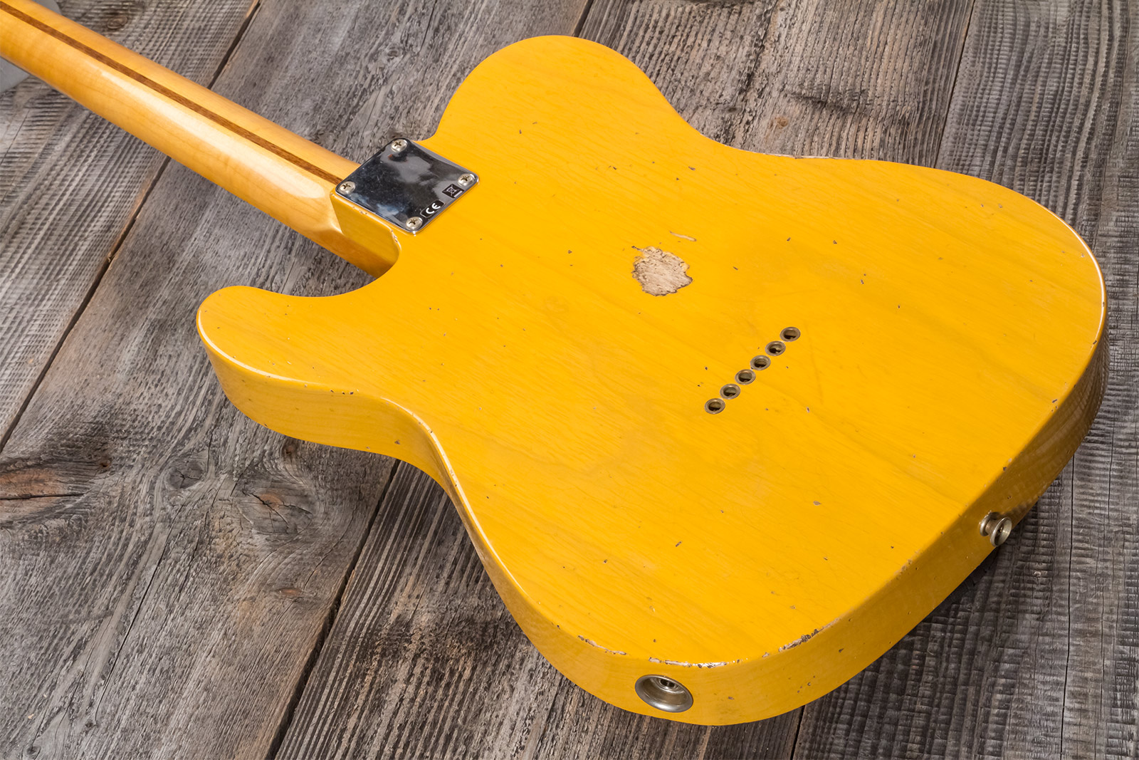 Fender Custom Shop Tele 1952 2s Ht Mn #r135090 - Relic Aged Butterscotch Blonde - Televorm elektrische gitaar - Variation 6
