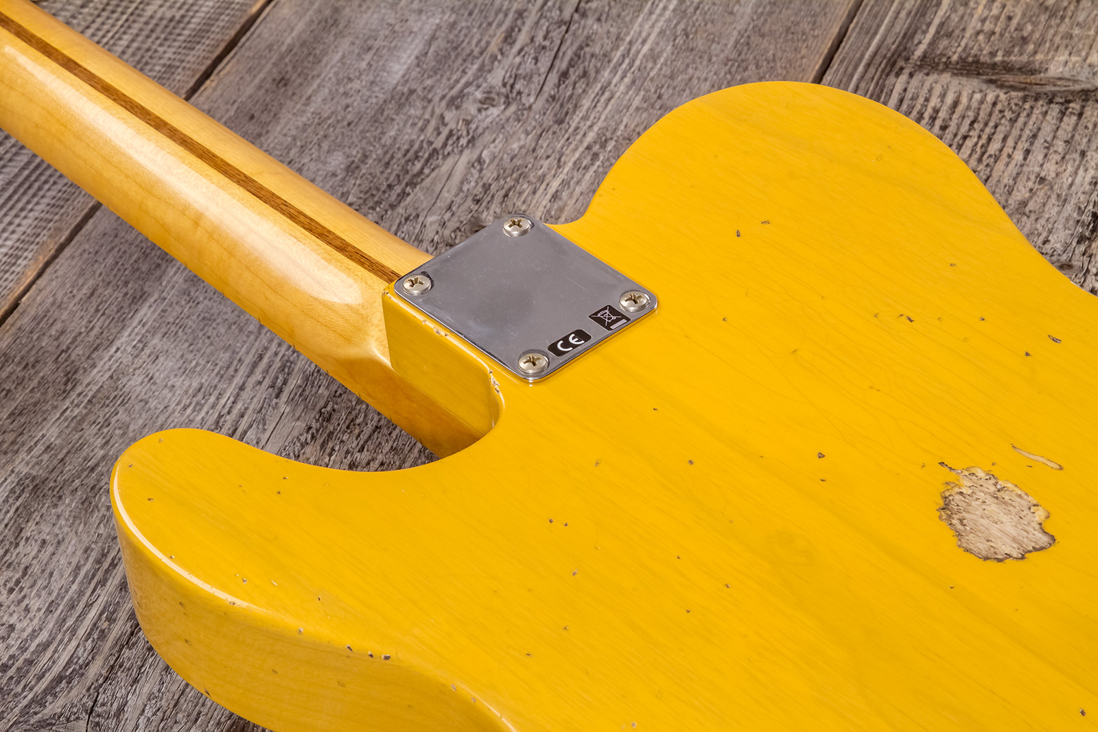Fender Custom Shop Tele 1952 2s Ht Mn #r135090 - Relic Aged Butterscotch Blonde - Televorm elektrische gitaar - Variation 7