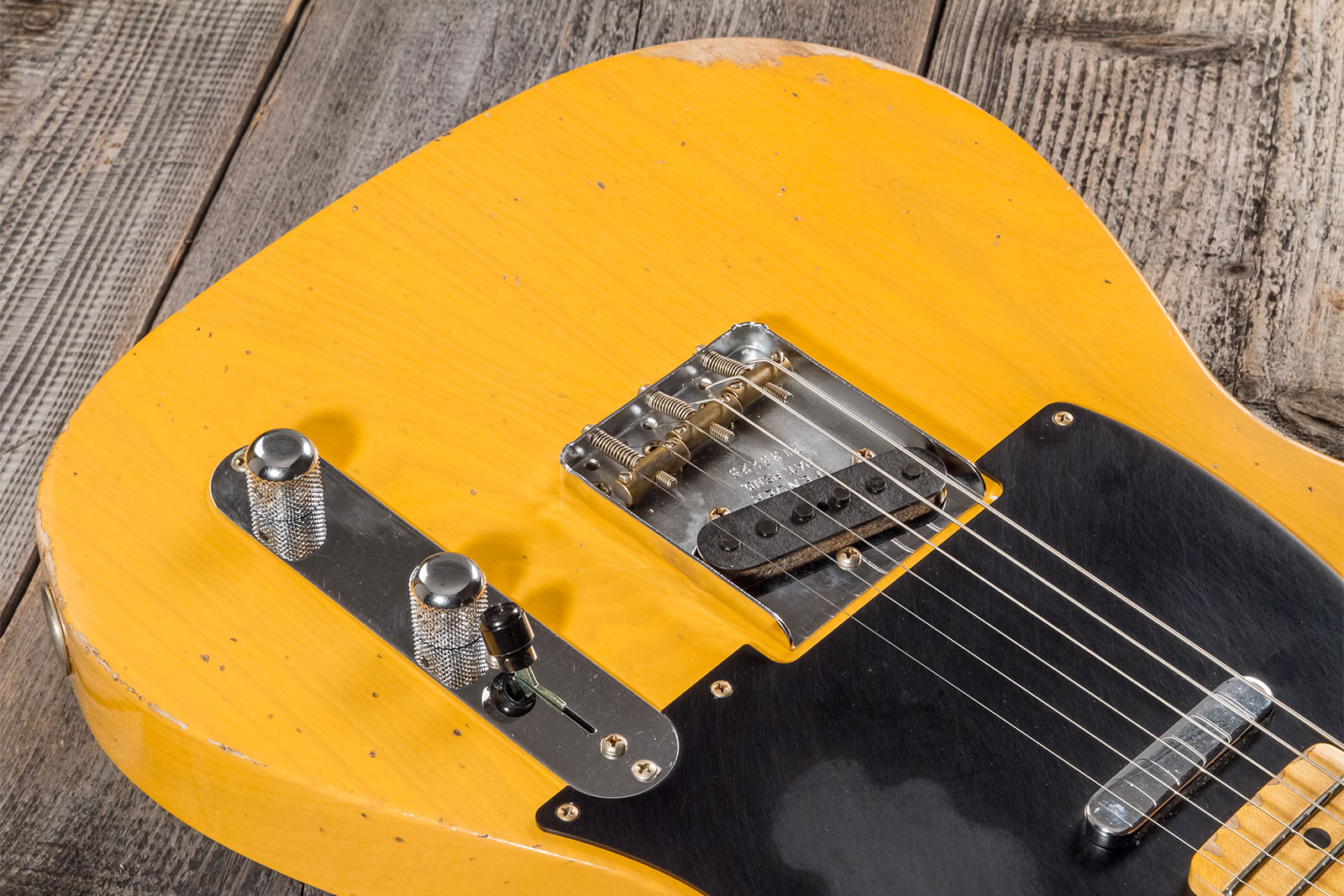 Fender Custom Shop Tele 1952 2s Ht Mn #r135225 - Relic Aged Buttercotch Blonde - Televorm elektrische gitaar - Variation 3