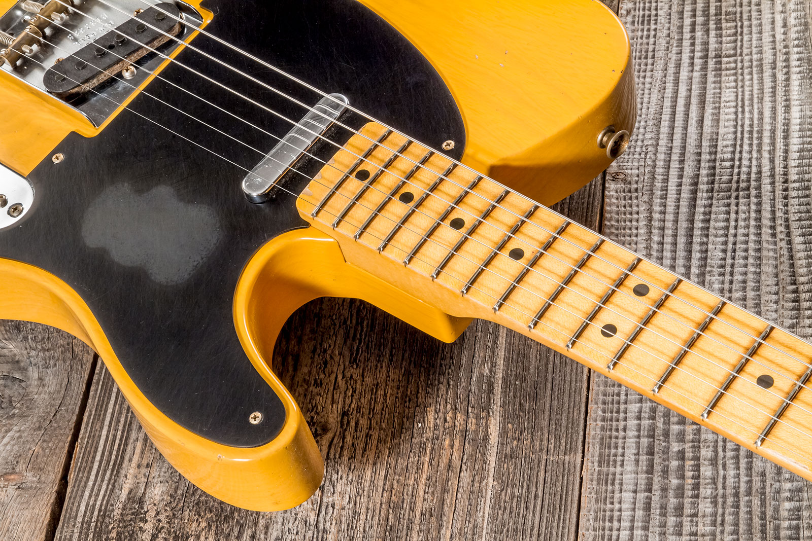 Fender Custom Shop Tele 1952 2s Ht Mn #r135225 - Relic Aged Buttercotch Blonde - Televorm elektrische gitaar - Variation 4