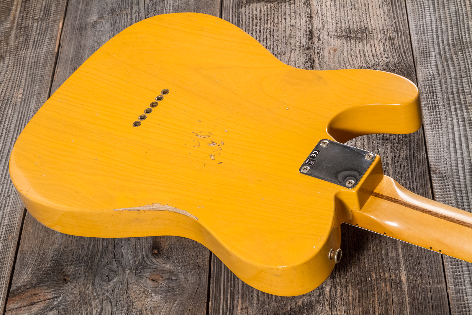 Fender Custom Shop Tele 1952 2s Ht Mn #r135225 - Relic Aged Buttercotch Blonde - Televorm elektrische gitaar - Variation 6