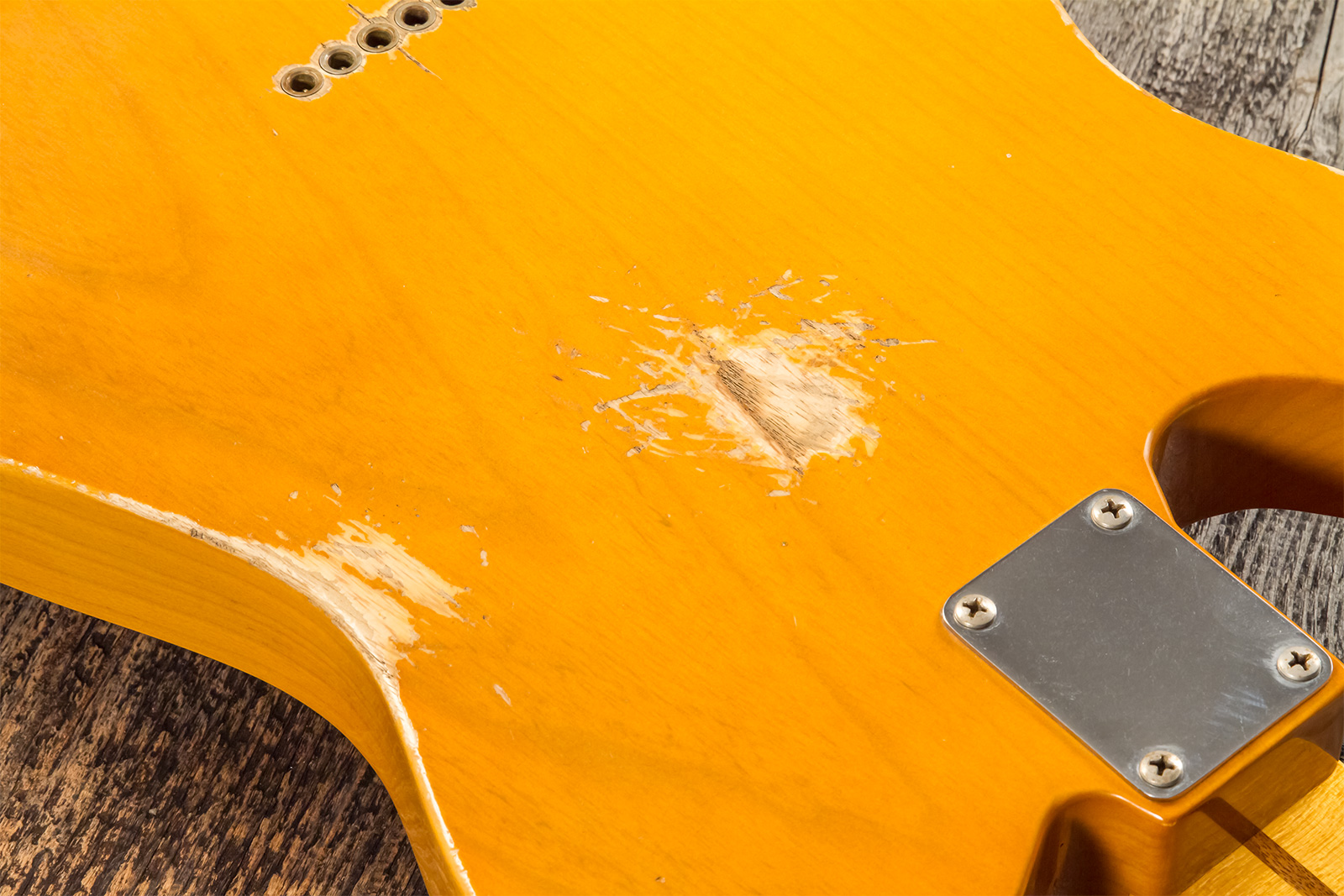 Fender Custom Shop Tele 1952 Masterbuilt A.hicks 2s Ht Mn #r126811 - Relic Smoked Butterscotch Blonde - Televorm elektrische gitaar - Variation 8