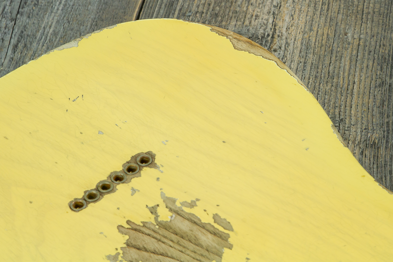 Fender Custom Shop Tele 1953 2s Ht Mn #r126760 - Heavy Relic Nocaster Blonde - Televorm elektrische gitaar - Variation 9